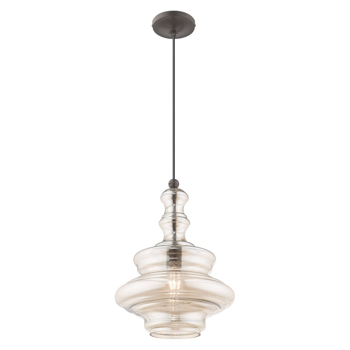 LIVEX LIGHTING  41224-92  Art Glass Mini Pendant