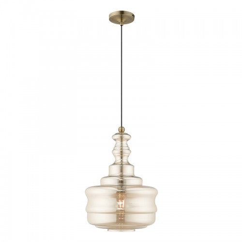 LIVEX LIGHTING  41225-01  Art Glass Mini Pendants