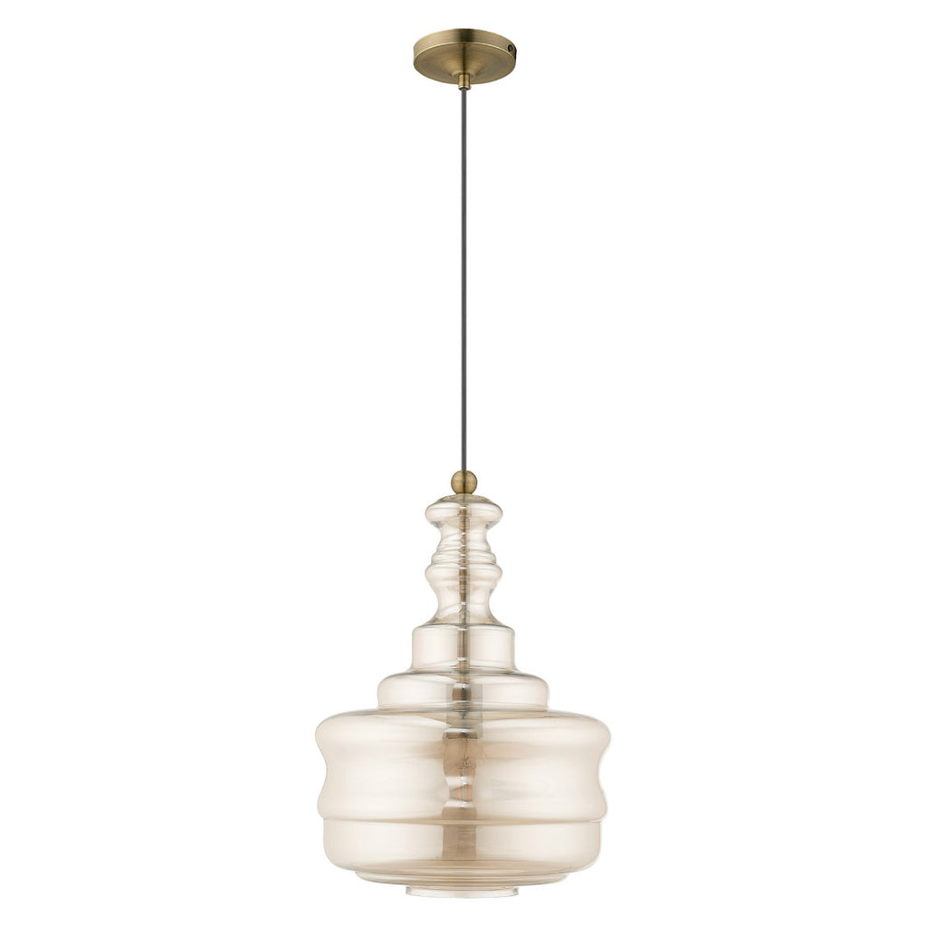 LIVEX LIGHTING  41225-01  Art Glass Mini Pendants