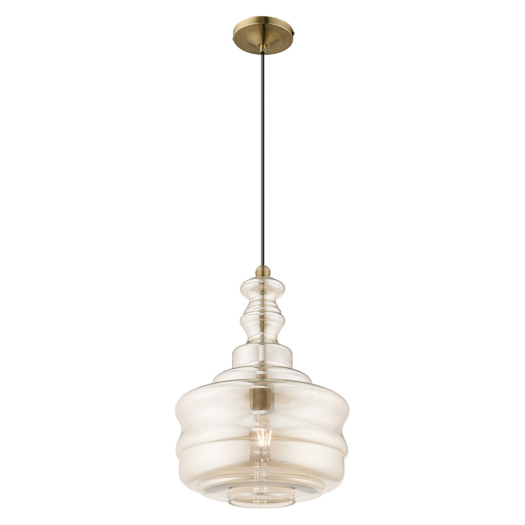LIVEX LIGHTING  41225-01  Art Glass Mini Pendants