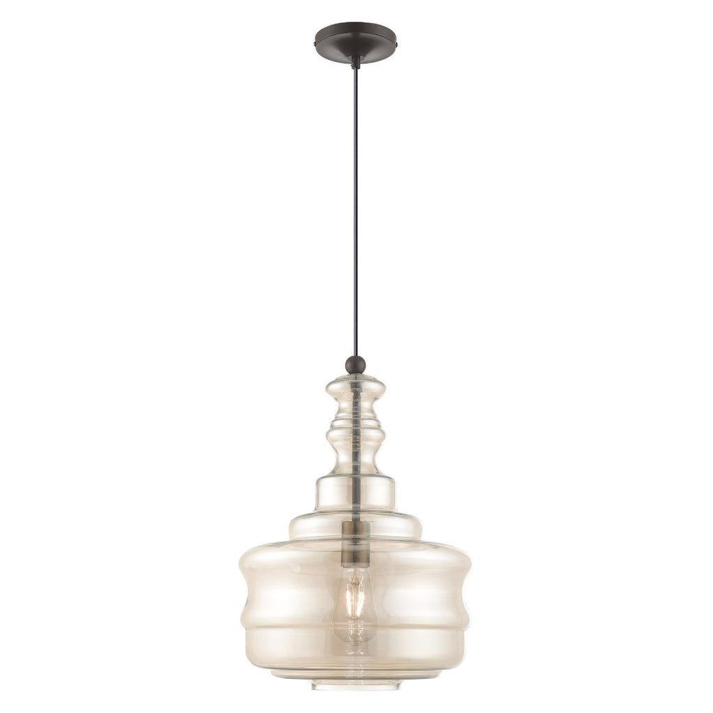 LIVEX LIGHTING  41225-92  Art Glass Mini Pendant