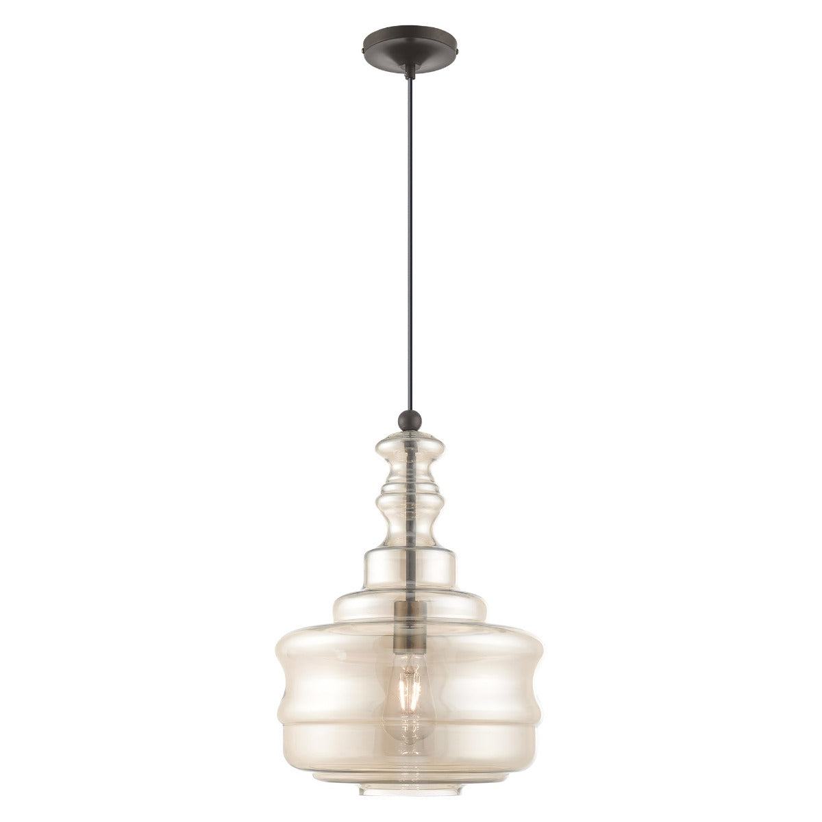 LIVEX LIGHTING  41225-92  Art Glass Mini Pendant