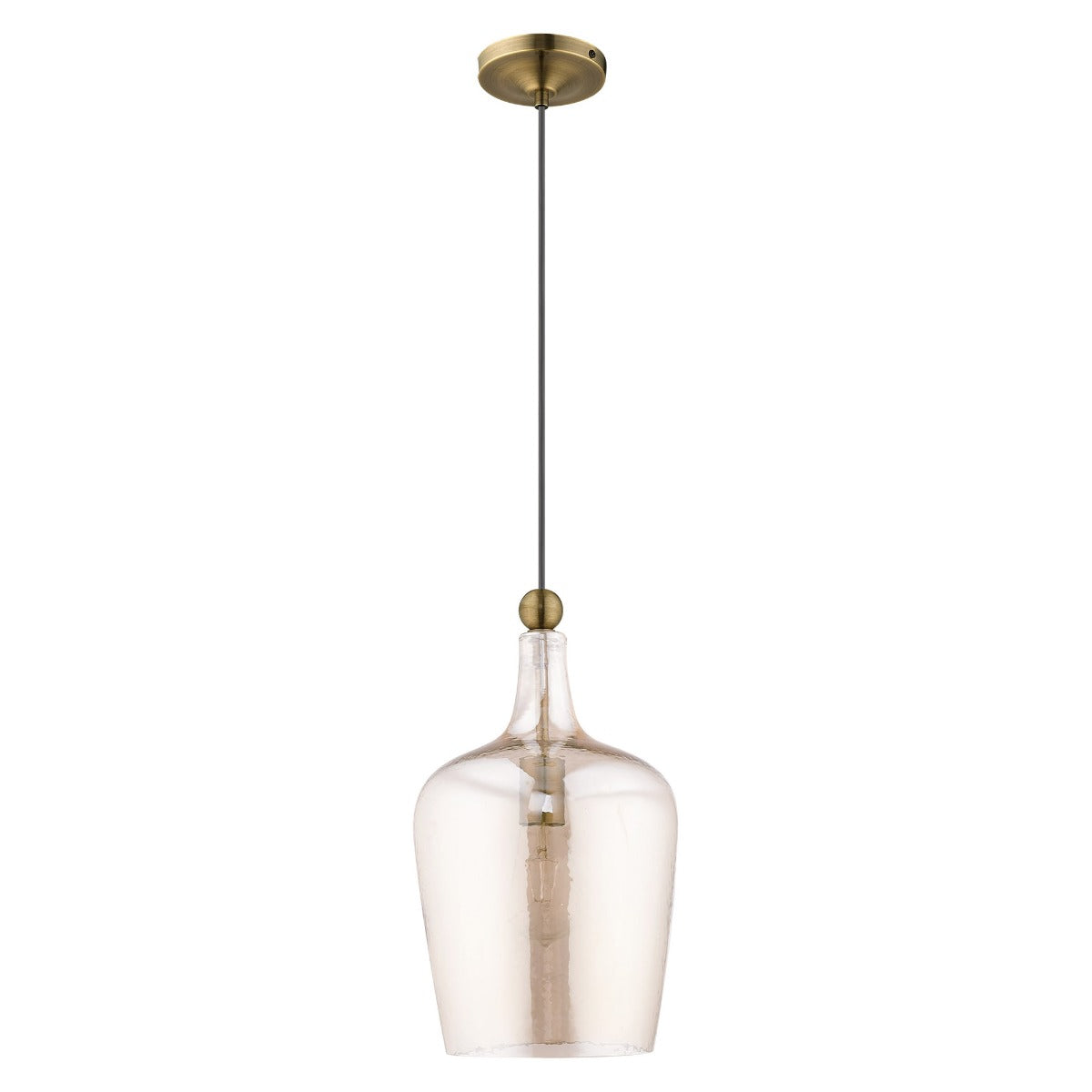 LIVEX LIGHTING  41226-01  Art Glass Mini Pendant