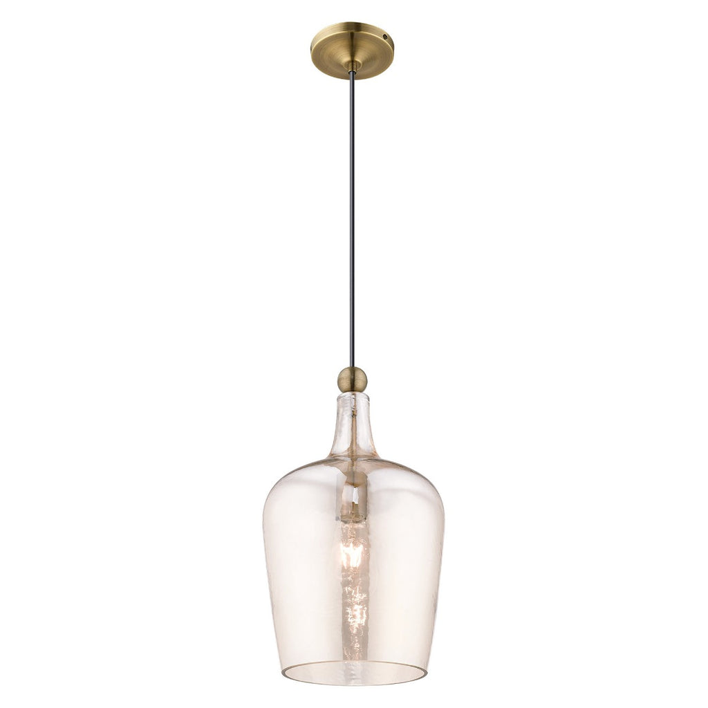 LIVEX LIGHTING  41226-01  Art Glass Mini Pendant