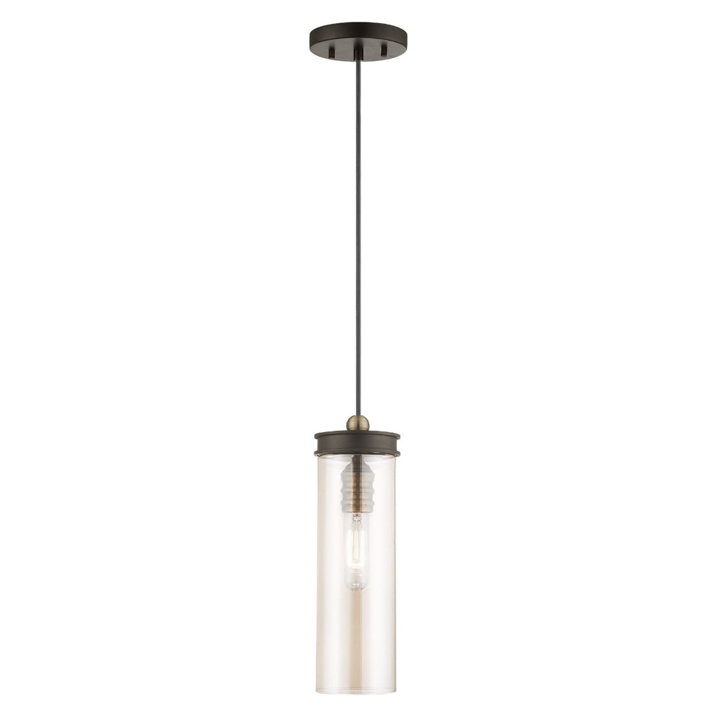 LIVEX LIGHTING  41227-07  Art Glass Mini Pendant