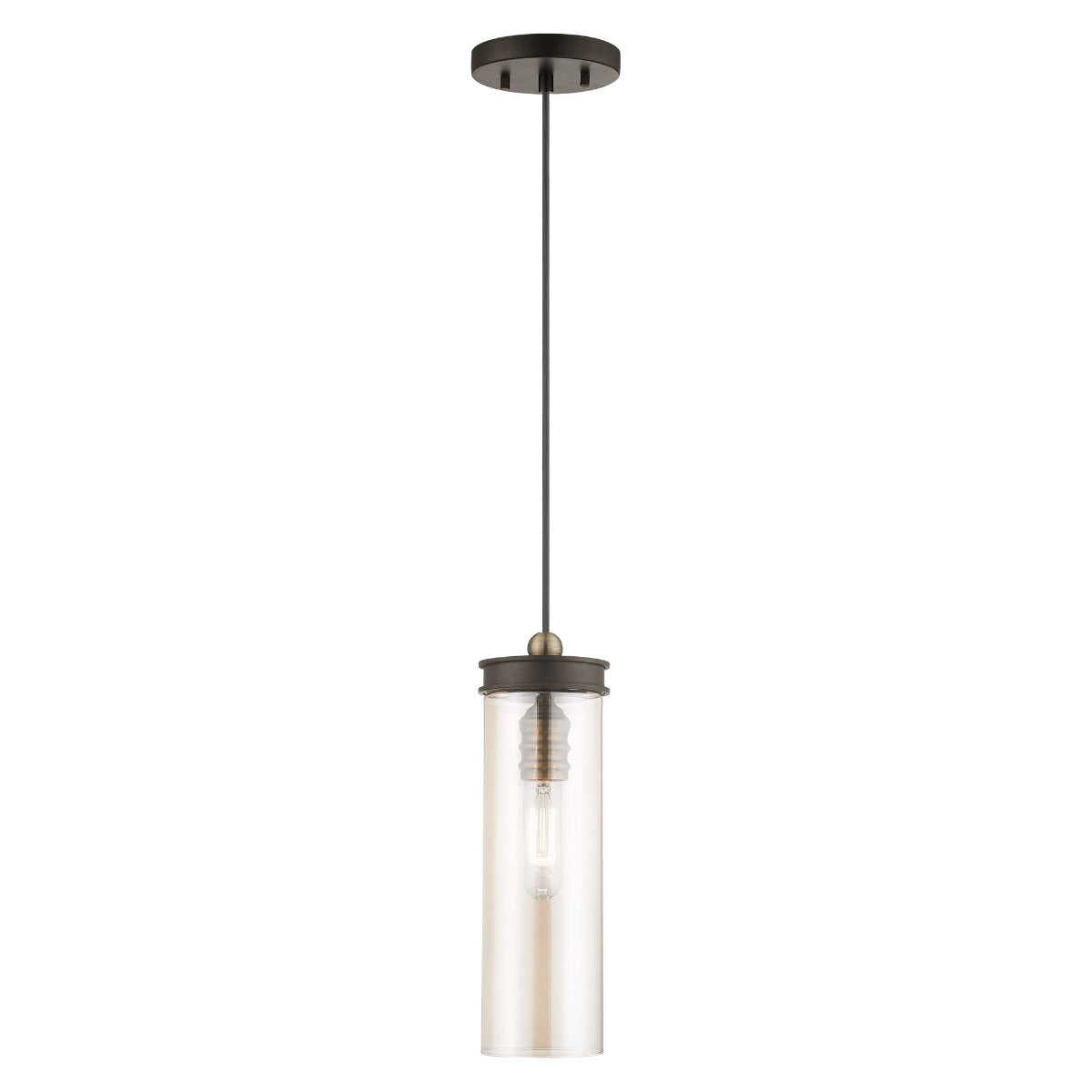 LIVEX LIGHTING  41227-07  Art Glass Mini Pendant