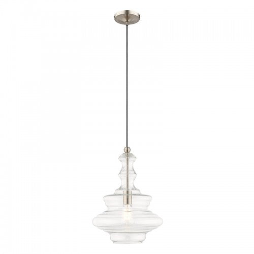 LIVEX LIGHTING  41238-91  Art Glass Mini Pendant