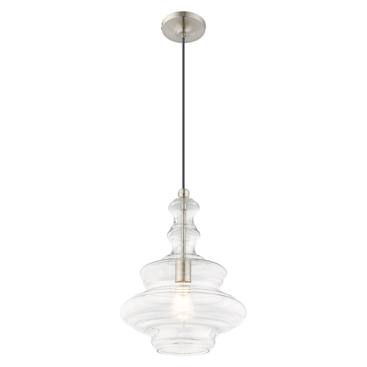 LIVEX LIGHTING  41238-91  Art Glass Mini Pendant