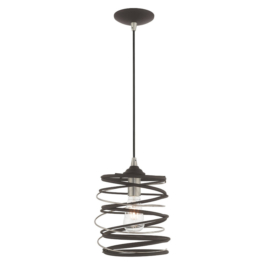LIVEX LIGHTING  41320-07  Geometric Shade Mini Pendant