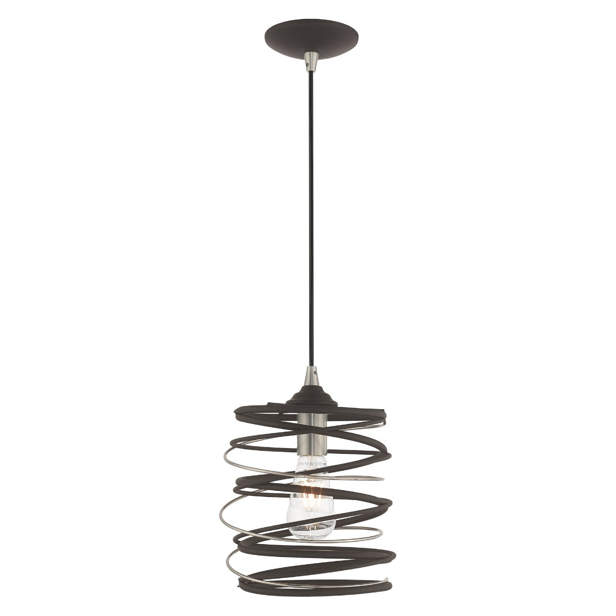 LIVEX LIGHTING  41320-07  Geometric Shade Mini Pendant
