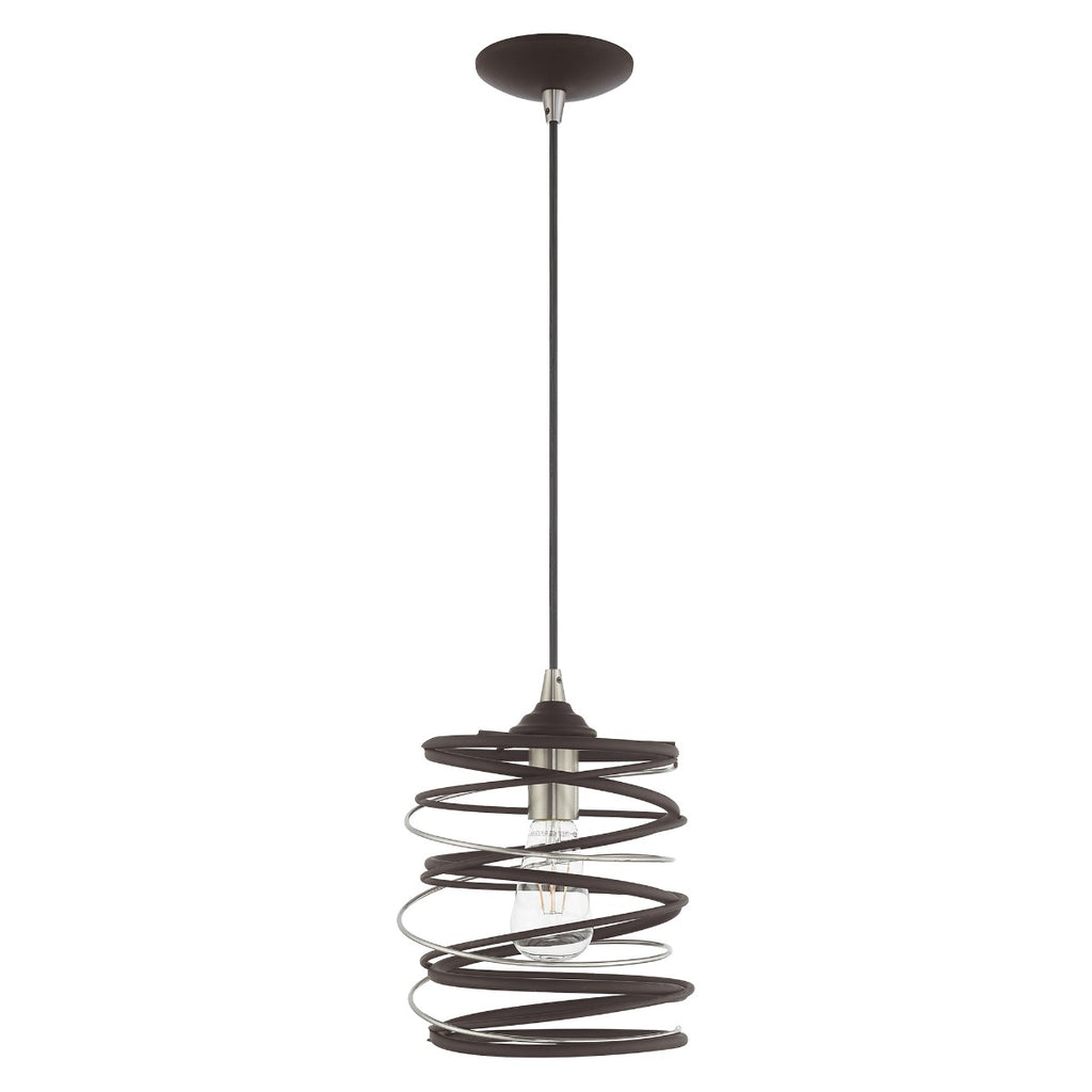 LIVEX LIGHTING  41320-07  Geometric Shade Mini Pendant