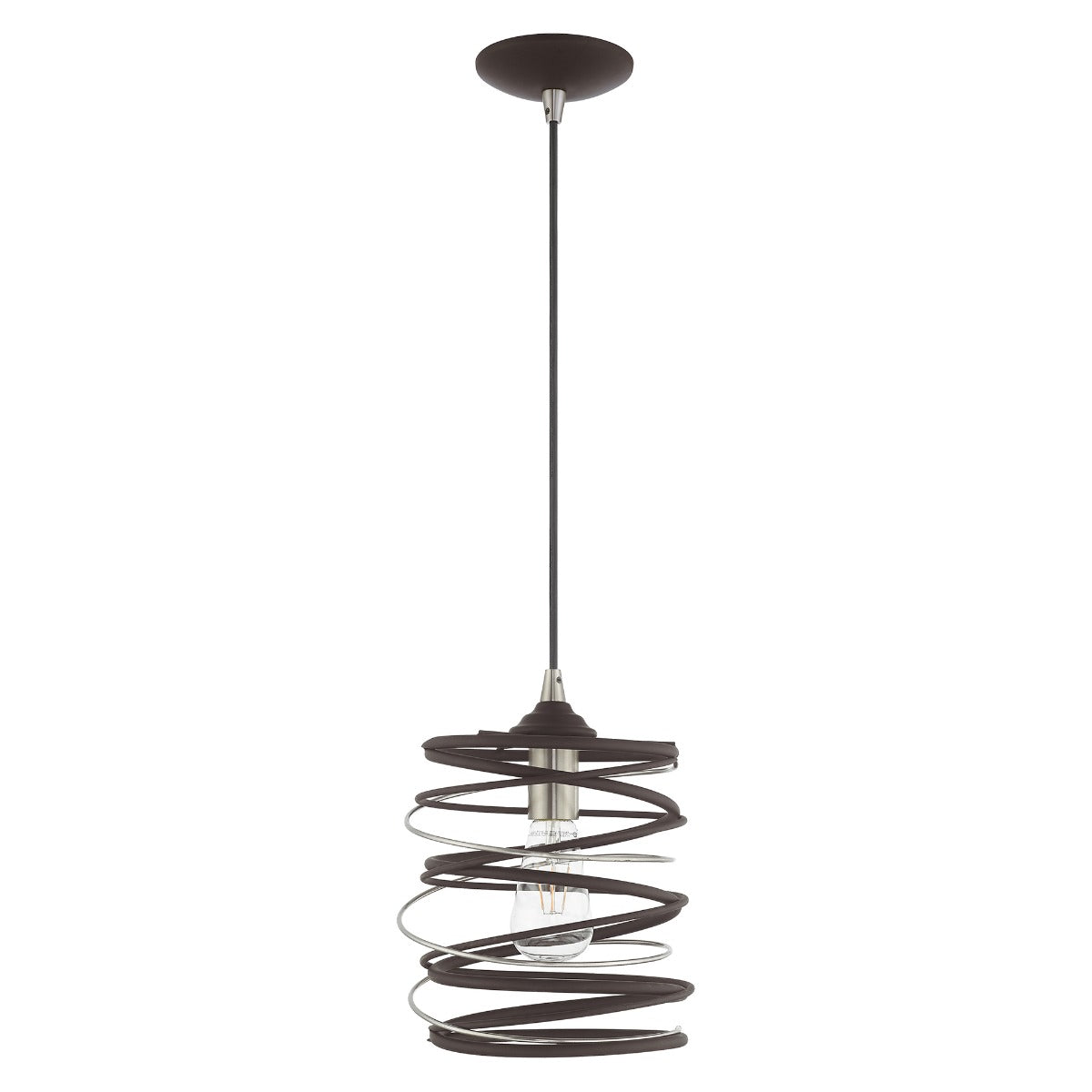 LIVEX LIGHTING  41320-07  Geometric Shade Mini Pendant