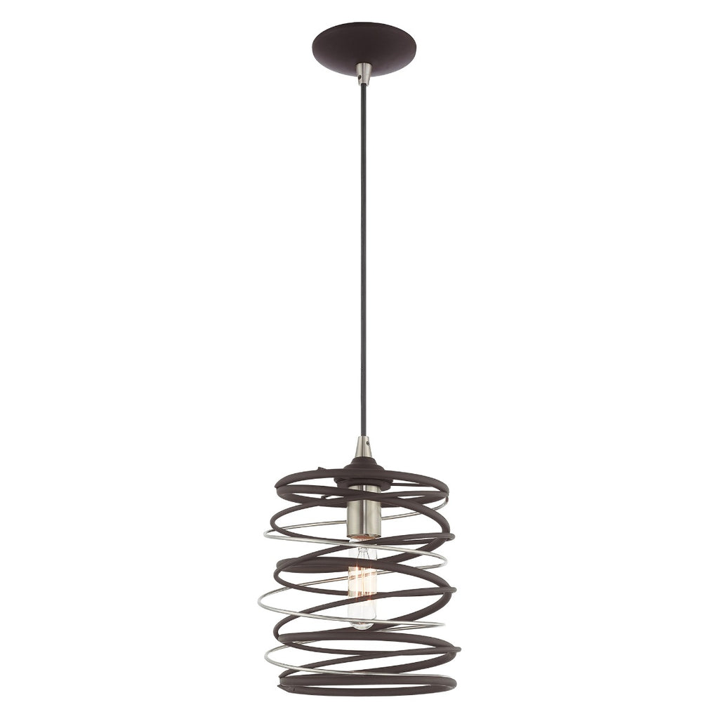 LIVEX LIGHTING  41320-07  Geometric Shade Mini Pendant