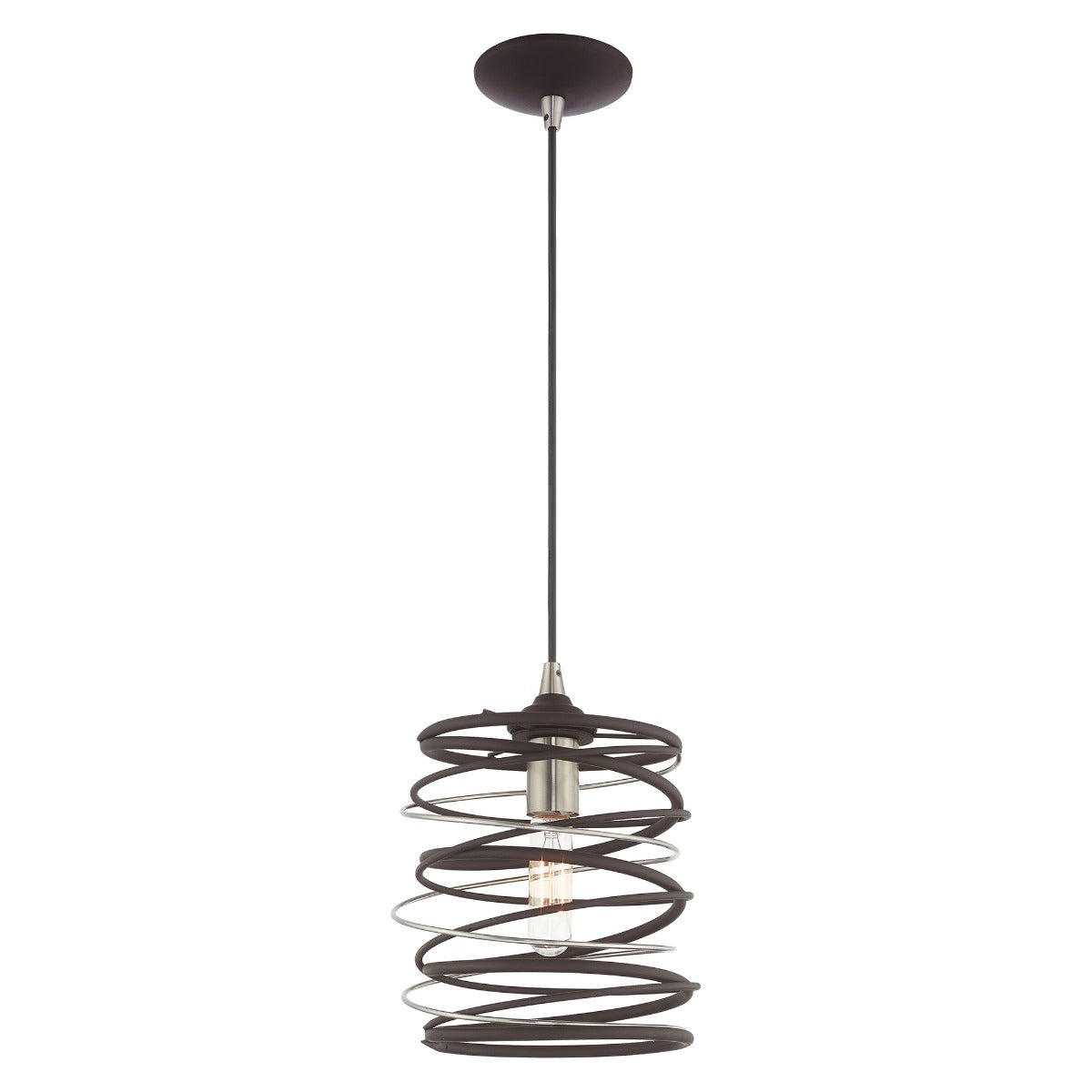 LIVEX LIGHTING  41320-07  Geometric Shade Mini Pendant