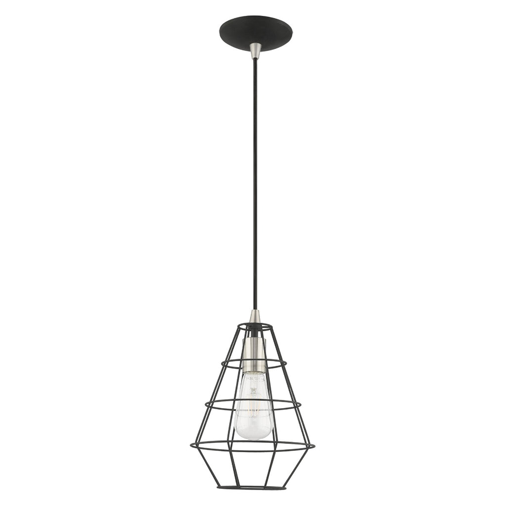LIVEX LIGHTING  41322-04  Geometric Shade Mini Pendant