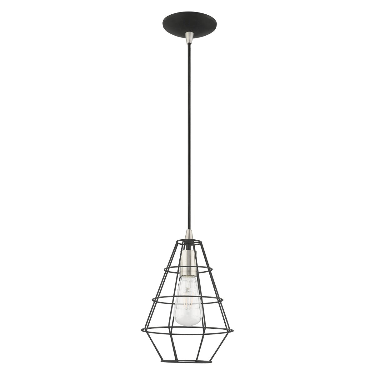 LIVEX LIGHTING  41322-04  Geometric Shade Mini Pendant