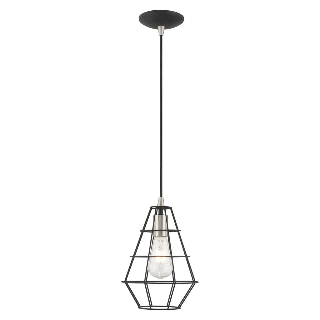 LIVEX LIGHTING  41322-04  Geometric Shade Mini Pendant
