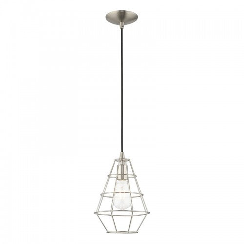 LIVEX LIGHTING  41322-91 Geometric Shade Mini Pendant