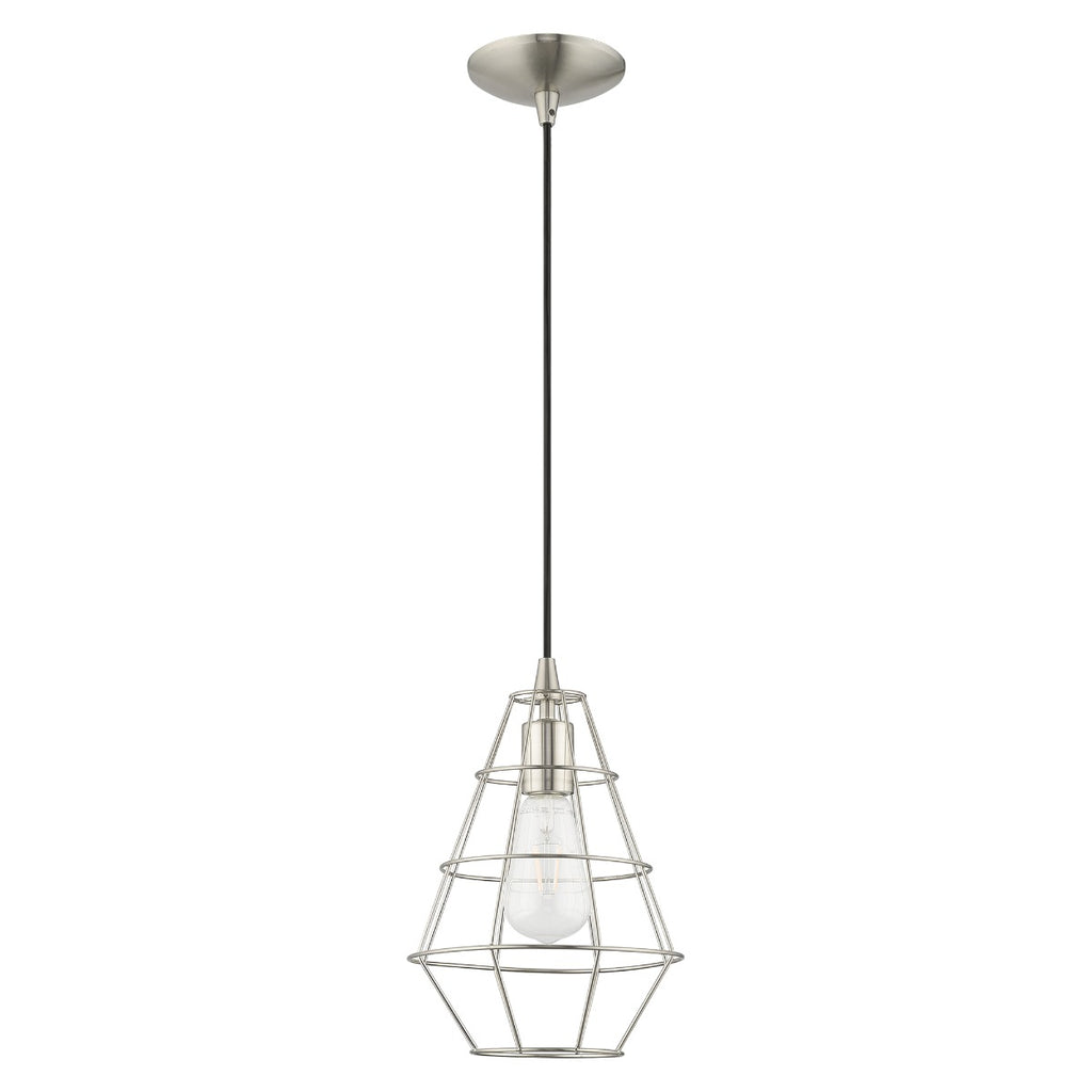 LIVEX LIGHTING  41322-91 Geometric Shade Mini Pendant
