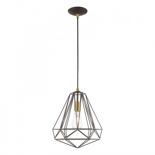 LIVEX LIGHTING  41324-07  Geometric Shade Mini Pendant