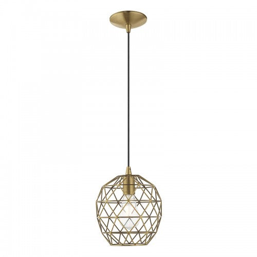 LIVEX LIGHTING  41326-01   Geometric Shade Mini Pendant