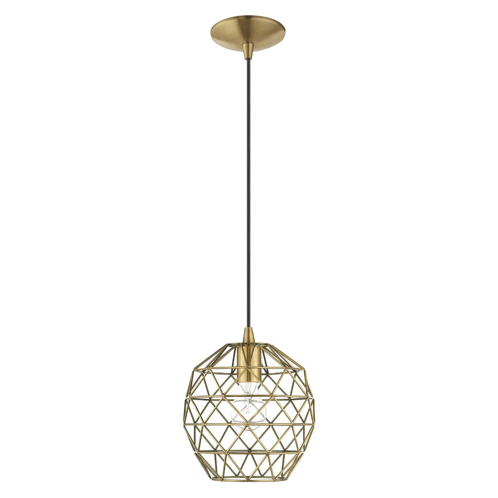 LIVEX LIGHTING  41326-01   Geometric Shade Mini Pendant