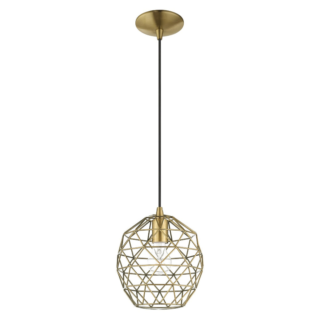 LIVEX LIGHTING  41326-01   Geometric Shade Mini Pendant