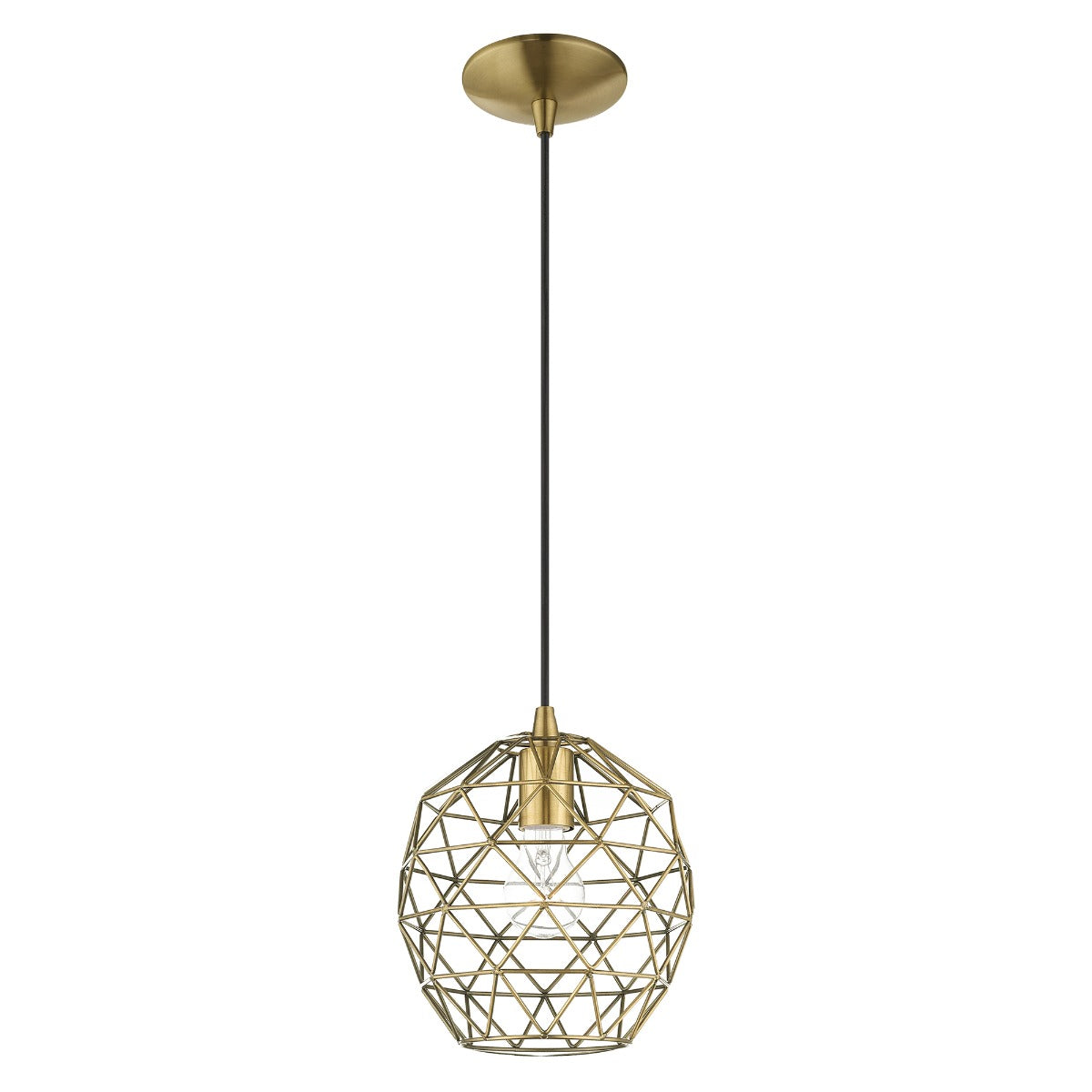 LIVEX LIGHTING  41326-01   Geometric Shade Mini Pendant