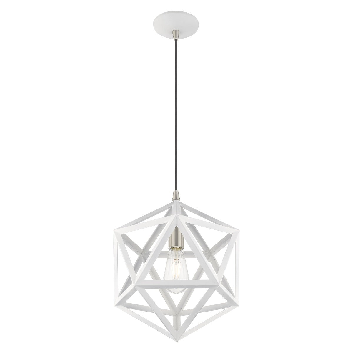 LIVEX LIGHTING  41328-03  Geometric Shade Mini Pendant