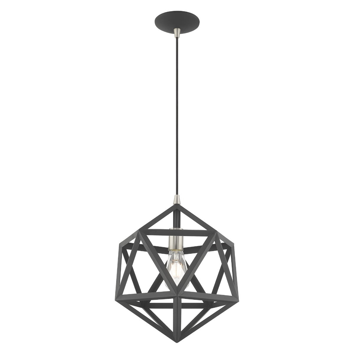 LIVEX LIGHTING  41328-76  Geometric Shade Mini Pendant