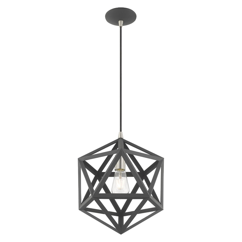 LIVEX LIGHTING  41328-76  Geometric Shade Mini Pendant