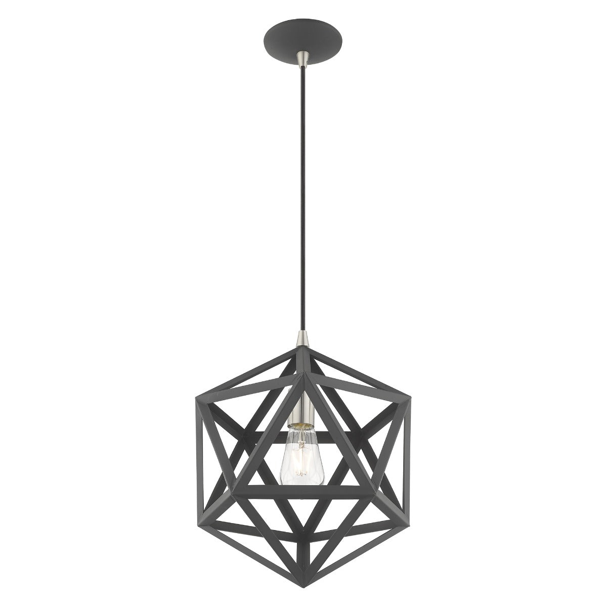 LIVEX LIGHTING  41328-76  Geometric Shade Mini Pendant