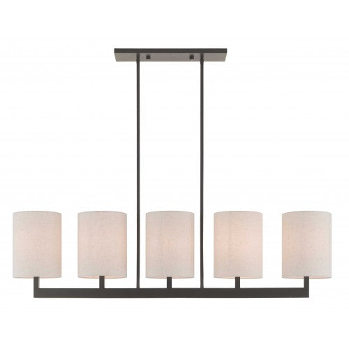 LIVEX LIGHTING  42428-07  Hayworth  Linear Chandelier