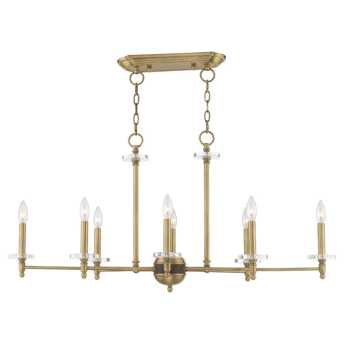 LIVEX LIGHTING  42708-01  Bancroft Linear Chandelier