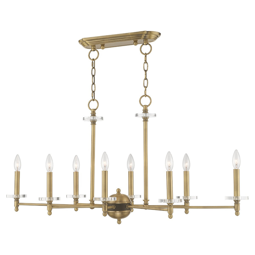 LIVEX LIGHTING  42708-01  Bancroft Linear Chandelier