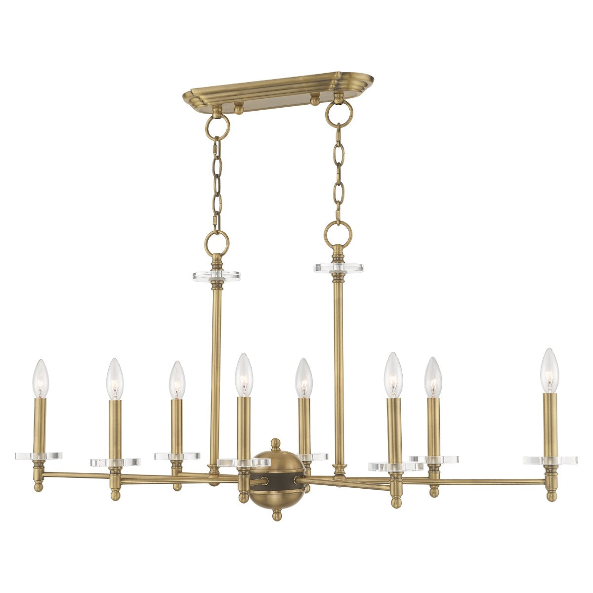 LIVEX LIGHTING  42708-01  Bancroft Linear Chandelier