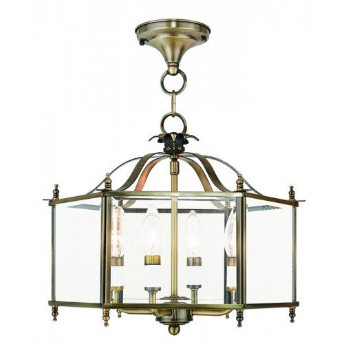 LIVEX LIGHTING  4398-01  Livingston  Lantern/Ceiling Mount