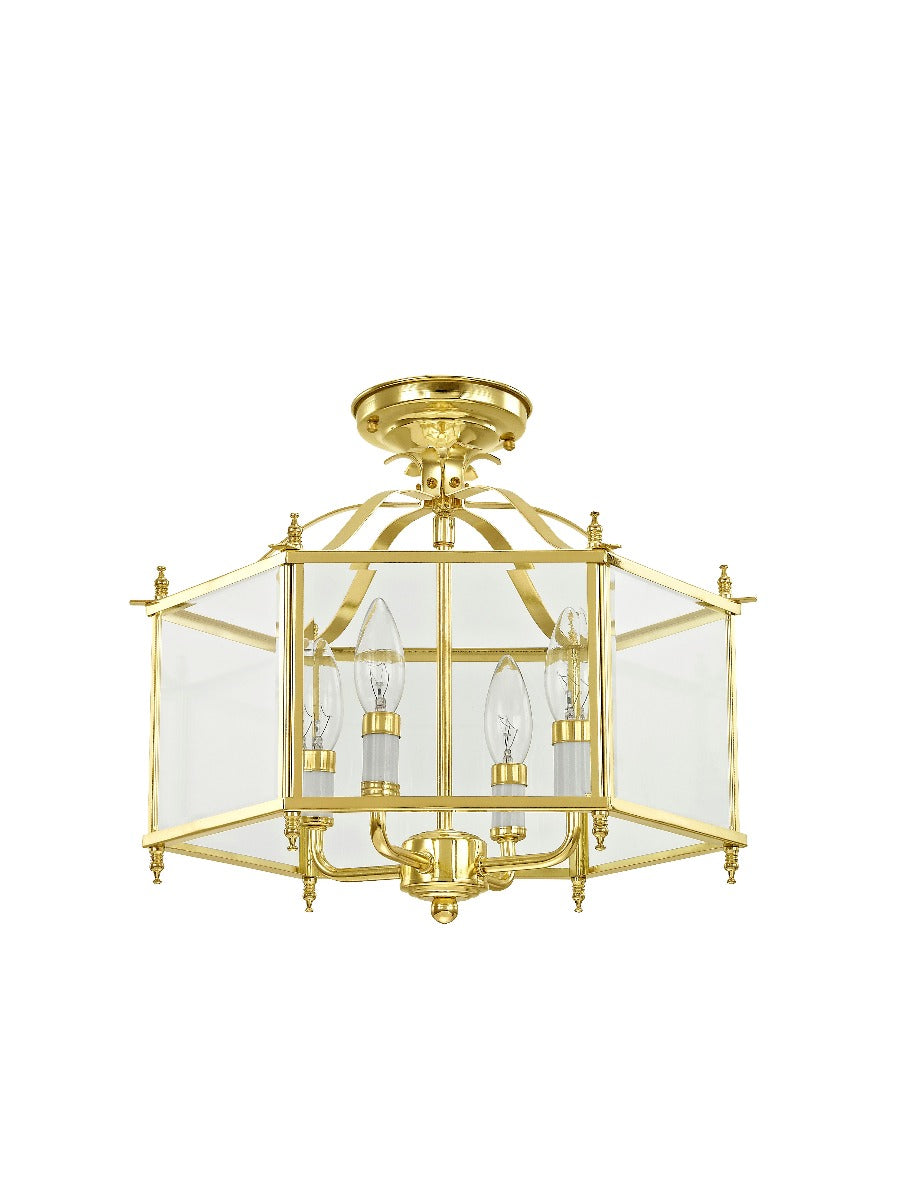 LIVEX LIGHTING  4398-02  Livingston  Lantern/Ceiling Mount