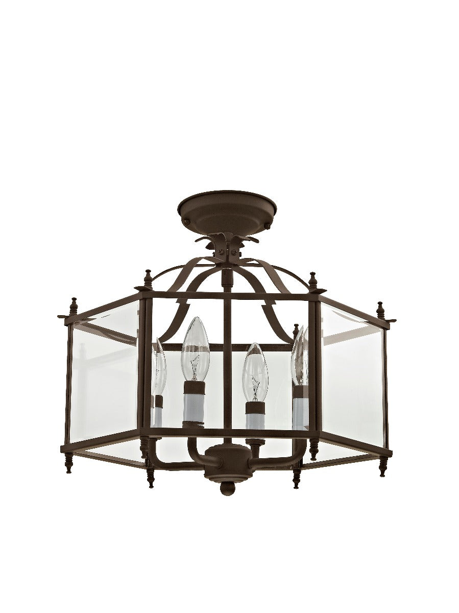 LIVEX LIGHTING  4398-07  Livingston  Lantern/Ceiling Mount