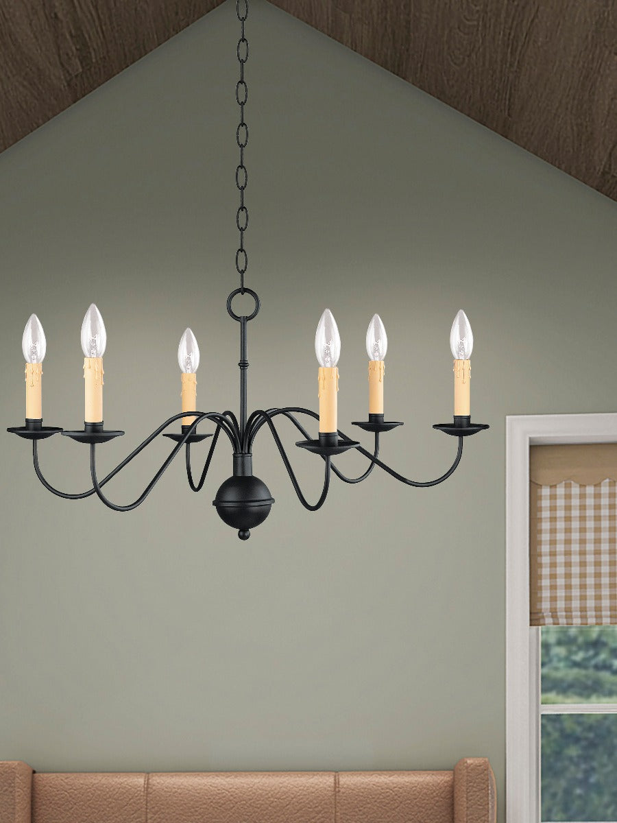 LIVEX LIGHTING  4450-04  Heritage  Dinette Chandelier