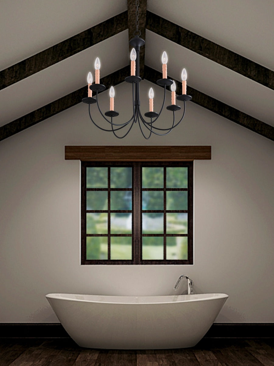 LIVEX LIGHTING  4458-04  Heritage  Dinette Chandelier