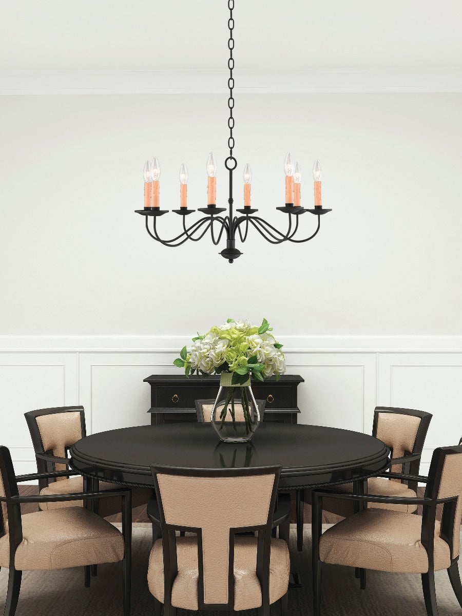 LIVEX LIGHTING  4468-04  Heritage  Dinette Chandelier