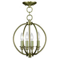 LIVEX LIGHTING  4664-01  Milania  Lantern/Ceiling Mount