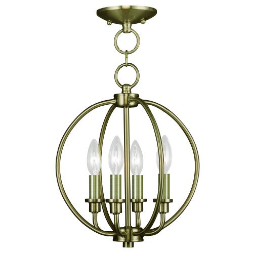 LIVEX LIGHTING  4664-01  Milania  Lantern/Ceiling Mount