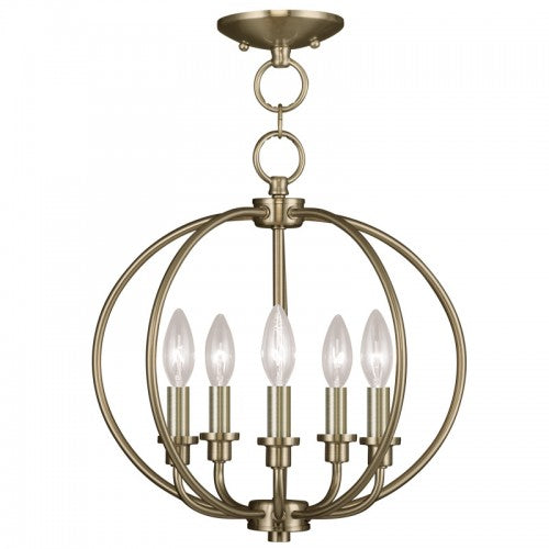 LIVEX LIGHTING  4665-01  Milania  Lantern/Ceiling Mount