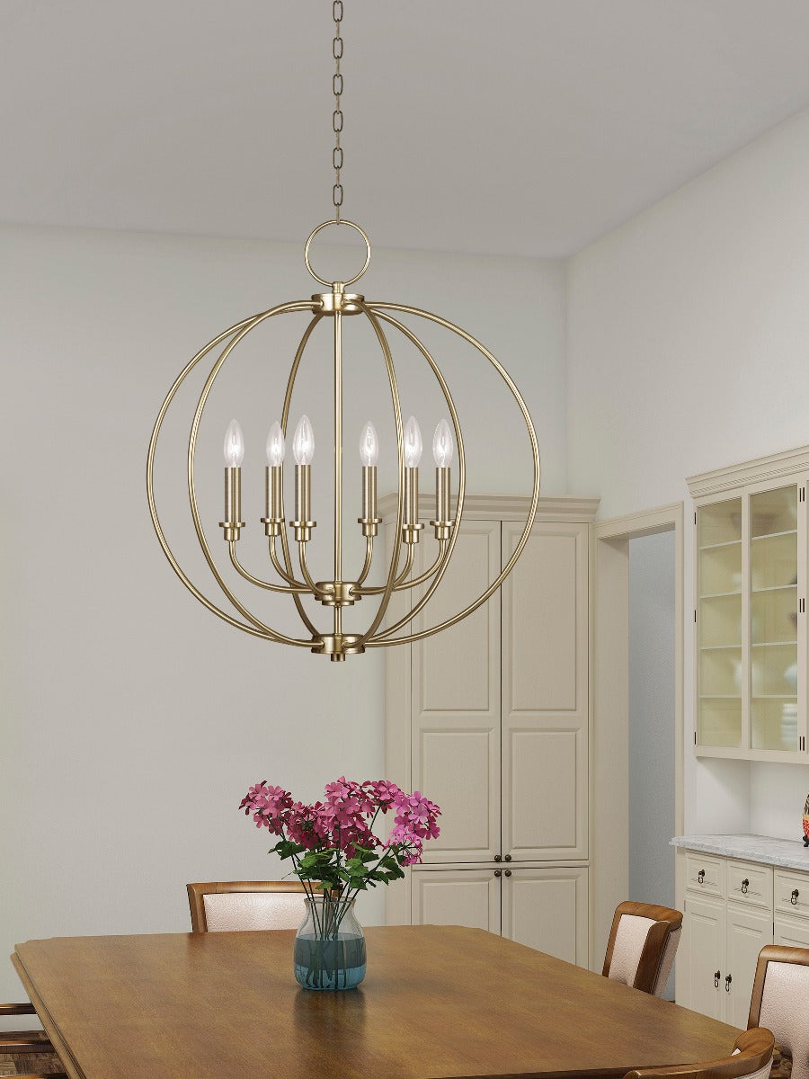 LIVEX LIGHTING  4666-01  Milania  Dinette Chandelier