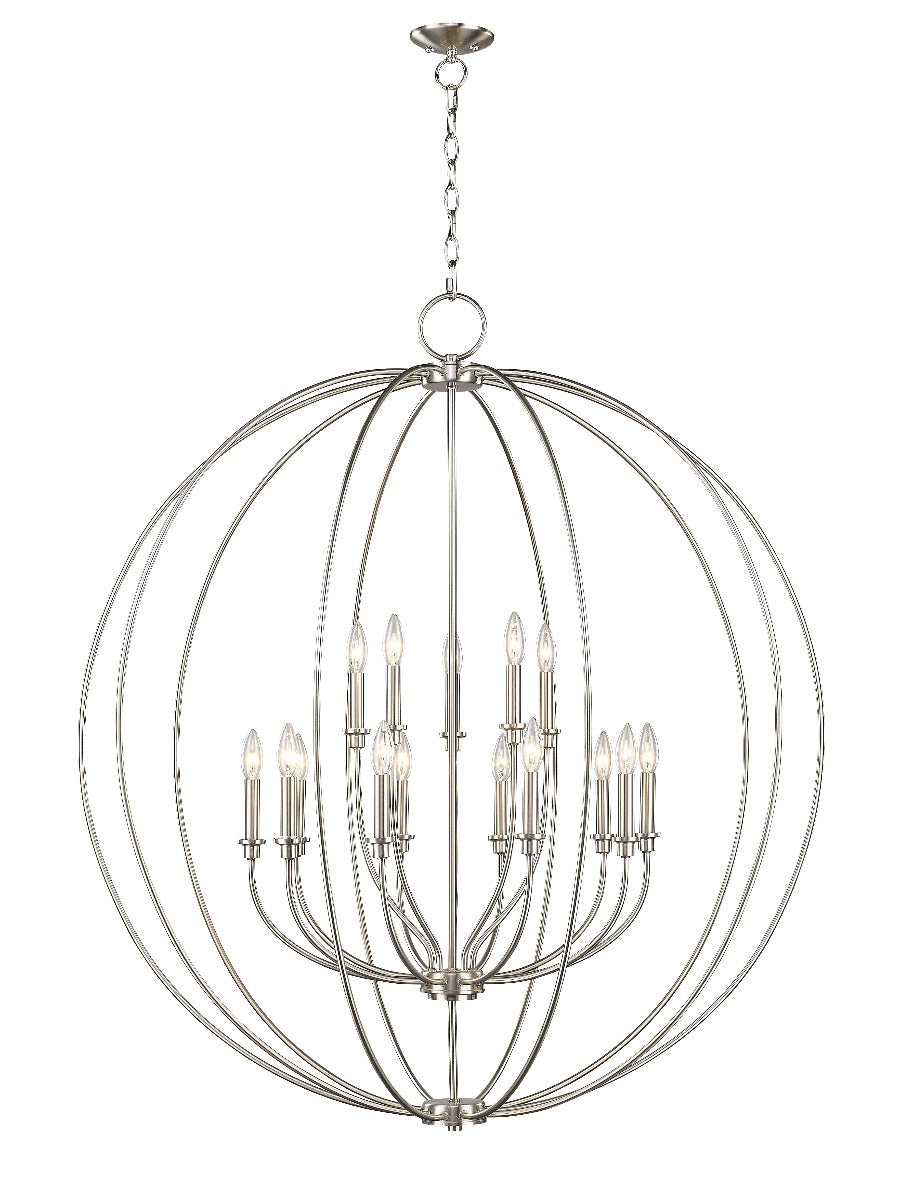 LIVEX LIGHTING  46690-91  Milania Foyer or Grand Chandelier Lantern Chandelier