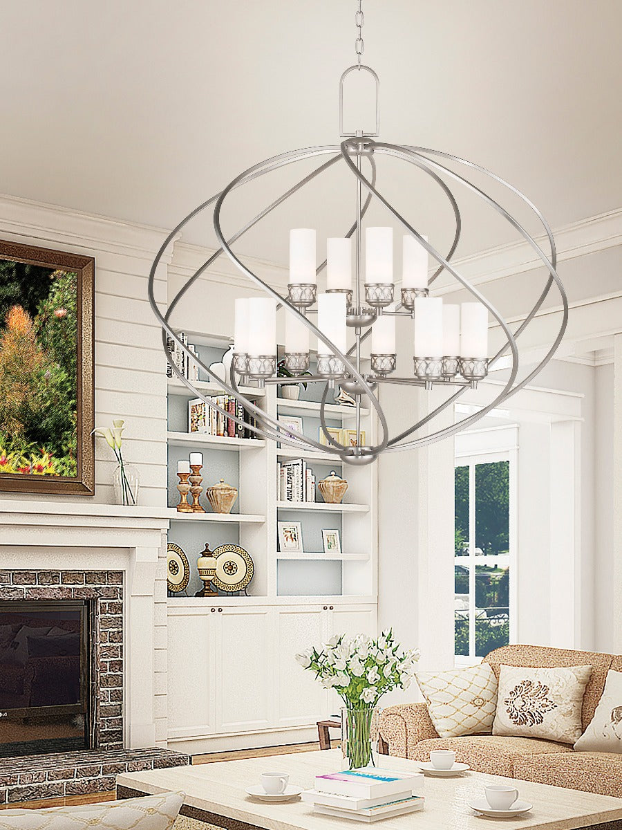 LIVEX LIGHTING  47199-91 Westfield  Foyer or Grand Chandelier Lantern Chandelier