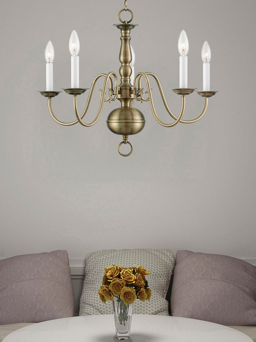 LIVEX LIGHTING  5005-01  Williamsburgh  Chandelier