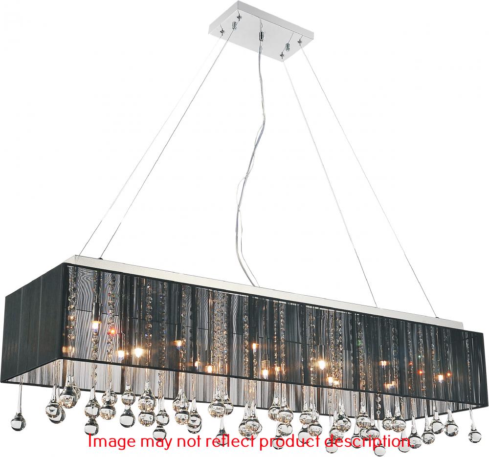 CWI LIGHTING  5005P48C(B-S)  17 Light Drum Shade Chandelier with Chrome finish